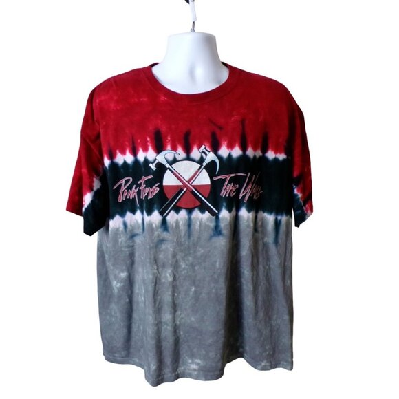 Liquid Blue Pink Floyd The Wall Walking Hammers Tie Dye Unisex XL NWT #512 - Picture 1 of 6